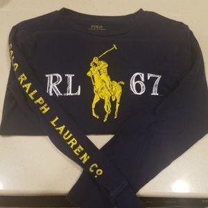 Boys Ralph Lauren long sleeve shirt size medium